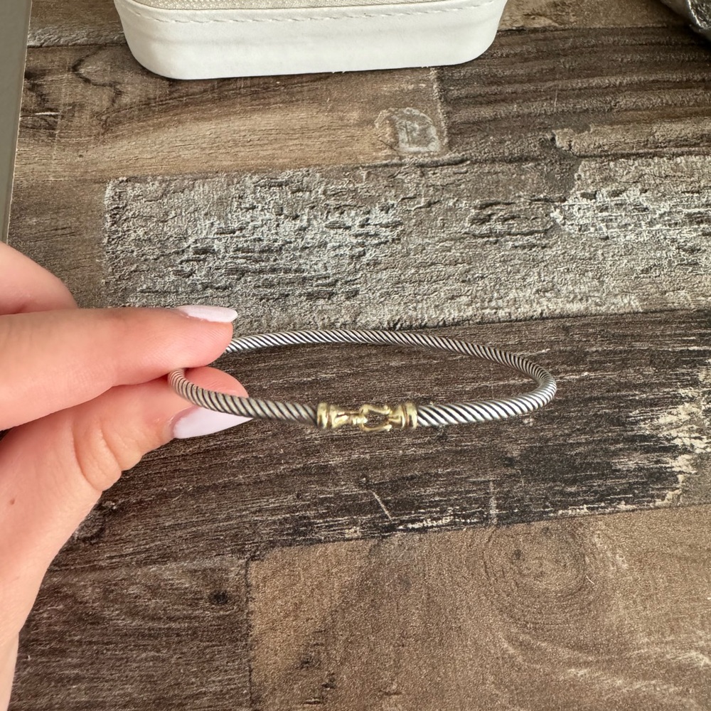 David Yurman cable bracelet! Perfect condition, just too big on my wrist.